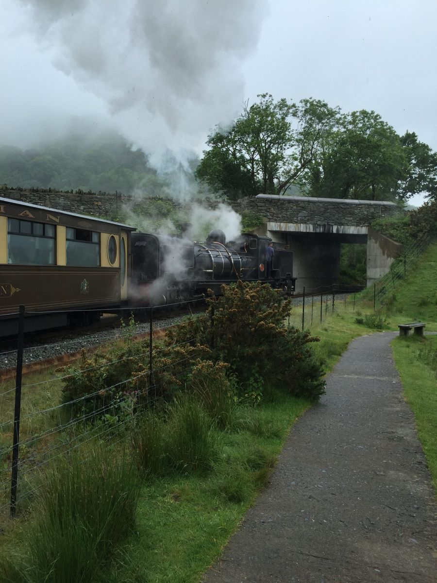 Walking path along the river near Beddgelert